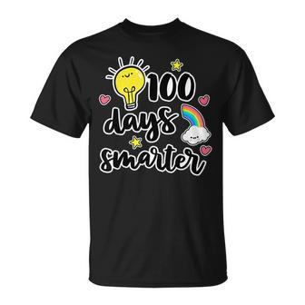 100 Days Smarter 100Th Day Of School Kindness Teacher T-Shirt - Seseable