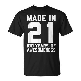 100 Geburtstag Geschenk Für Ihre Frauen 100 Jahre Alte Oma T-Shirt - Seseable