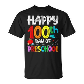 100Th Day Of Preschool Teachers Kids 100 Days School T-shirt - Seseable