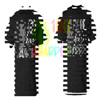 100Th Day Of School Teacher 100 Days Sharper Cactus T-shirt - Thegiftio