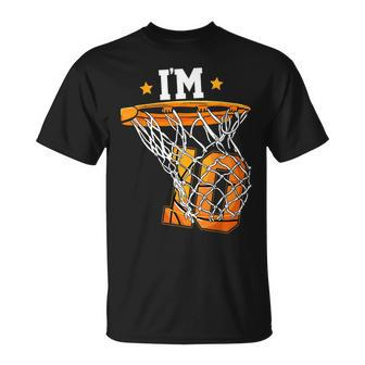 10Th Birthday Basketball Im 10 Boys Kids Birthday Party Unisex T-Shirt | Mazezy