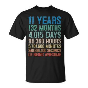11 Year Old Gift Decorations 11Th Bday Awesome 2012 Birthday Unisex T-Shirt | Mazezy