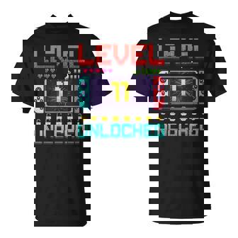 11 Year Old Video Games Gaming Level 11 Birthday Boy T-Shirt - Seseable