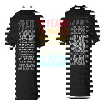 11 Years 132 Months Of Being Awesome 11Th Birthday Gifts Unisex T-Shirt | Mazezy