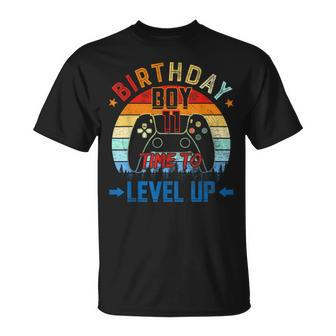 11Th Birthday Boy Time To Level Up 11 Years Old Boys T-shirt - Thegiftio UK