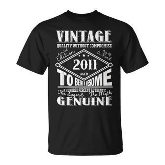 12Th Birthday Vintage Legends Born In 2011 12 Years Old V2 T-shirt - Thegiftio UK