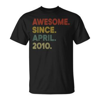 13 Year Old Awesome Since April 2010 13Th Birthday Unisex T-Shirt | Mazezy AU