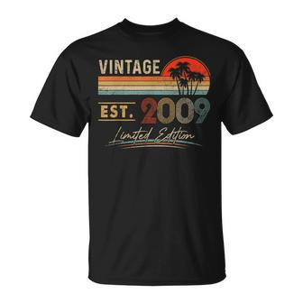 14 Years Old Vintage 2009 Limited Edition 14Th Birthday V7 T-shirt - Thegiftio UK