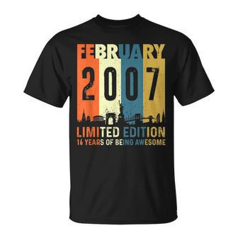 16 Limitierte Auflage Hergestellt Im Februar 2007 16 T-Shirt - Seseable