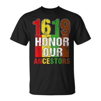 1619 Our Ancestors Project Black History Month Kwanzaa T-Shirt - Seseable