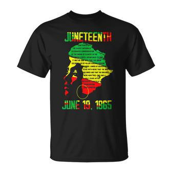 1865 Junenth Celebrating Black Black Queen African T-Shirt - Seseable