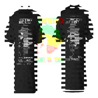 1865 Junenth Celebrating Black Black Queen African T-Shirt - Seseable