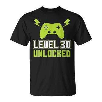 1989 30 Geburtstag Geschenk Level 30 Complete Gamer T-Shirt - Seseable