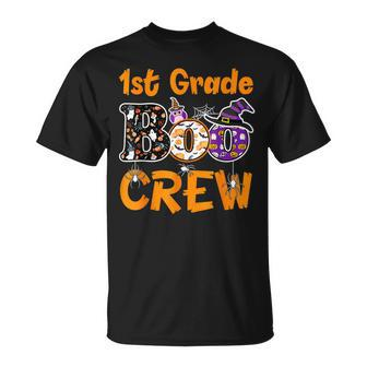 1St Grade Boo Crew Teacher Student Halloween Costume 2022 V4 T-shirt - Thegiftio UK