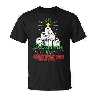 2022 Quarantine Christmas Toilet Paper Tree Pajamas T-shirt - Seseable