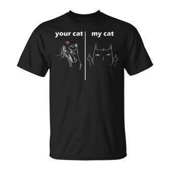 Geschenkidee Für Katzenliebhaber | Deine Katze Meine Katze  Unisex T-Shirt