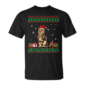 Lustige Katzenliebhaber Süße Katze Weihnachts  Unisex T-Shirt