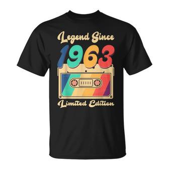 Legend Since 1963 Vintage Cassette 60Th Birthday Women Men  Unisex T-Shirt