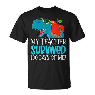 My Teacher Survived 100 Days Of Me Funny 100 Days Of School  Unisex T-Shirt