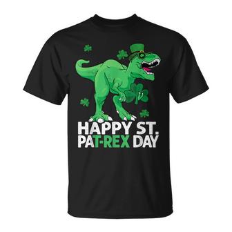 Happy St Pat Trex Day  St Patricks Toddler Boy Dinosaur  Unisex T-Shirt