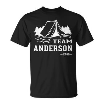 Team Anderson Camping Vacation 2019 Unisex T-Shirt