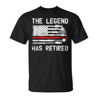 The Legend Has Retired Firefighter Retirement Happy Party Unisex T-Shirt