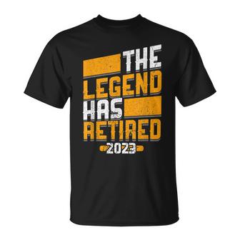 The Legend Has Retired  2023 Colleague Retirement Unisex T-Shirt
