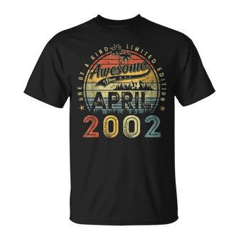 21 Year Old Awesome Since April 2002 21St Birthday Unisex T-Shirt | Mazezy