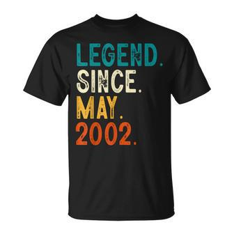 21 Year Old Legend Since May 2002 21St Birthday Unisex T-Shirt | Mazezy
