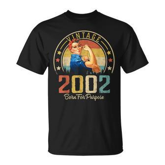 21 Years Old Birthday Vintage 2002 21St Birthday T-Shirt - Seseable
