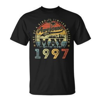 26 Year Old Awesome Since May 1997 26Th Birthday Unisex T-Shirt - Seseable