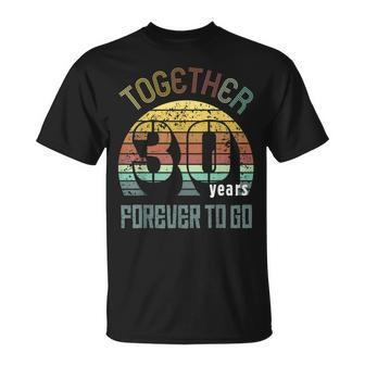 30Th Years Wedding Anniversary For Couples Matching 30 T-Shirt - Seseable
