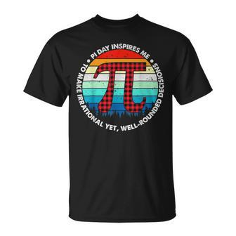 314 Pi Digits Vintage 314 Pi Math Teacher Happy Pi Day T-Shirt - Seseable