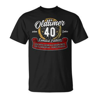 40 Geburtstag Oldtimer Model 40 Jahre Geburtstag Geschenk T-Shirt - Seseable