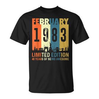 40 Limitierte Auflage Hergestellt Im Januar 1983 Zum 40 T-Shirt - Seseable