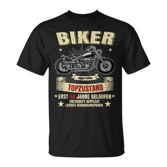 46. Geburtstag Herren Biker T-Shirt, Motorrad Legenden Design - Seseable