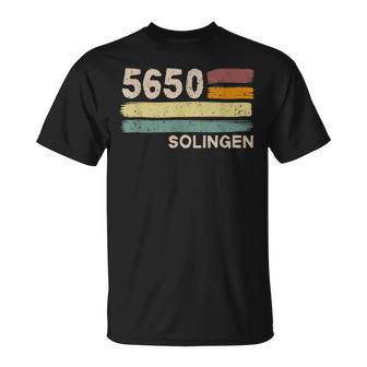 5650 Solingen Retro Postleitzahlen Alte Plz Vintage T-Shirt - Seseable