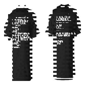 57 Geburtstag Geschenk 57 Jahre Legendär Seit September 196 T-Shirt - Seseable