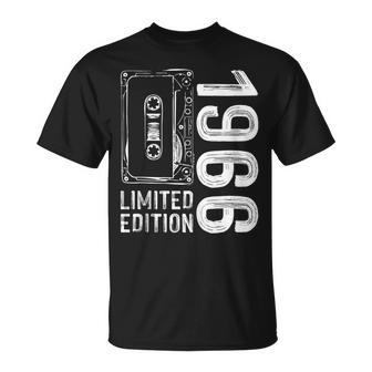 57Th Birthday 57 Years Old Vintage 1966 Cassette Tape 80S Unisex T-Shirt | Mazezy DE
