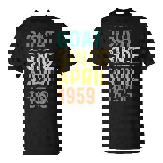 63 Geburtstag 63 Jahre Alte Ziege Seit April 1959 T-Shirt