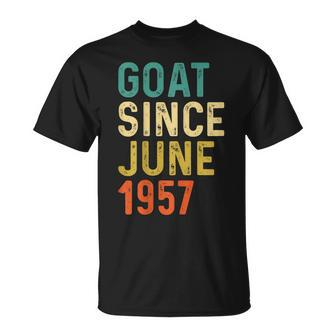 65 Geburtstag 65 Jahre Alte Ziege Seit Juni 1957 T-Shirt - Seseable