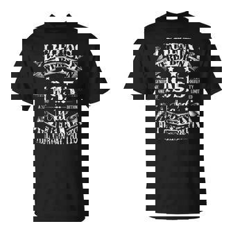 68Th Birthday Gift Vintage Legends Born In 1955 68 Years Old Unisex T-Shirt | Mazezy