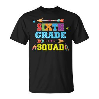 6Th Grade Squad Team Rocks Sixth Grader Back To School Kid Unisex T-Shirt | Mazezy