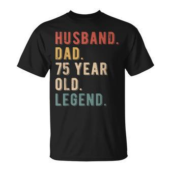 Mens 75Th Birthday Decoration Husband Vintage Dad 1948 T-Shirt - Seseable