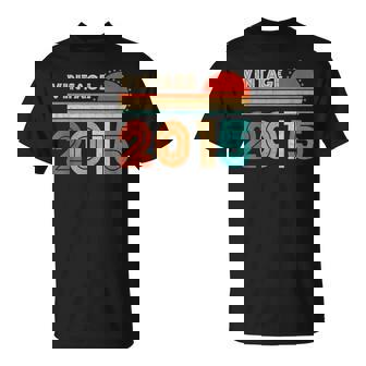 8 Year Old Vintage 2015 Limited Edition 8Th Birthday Retro V2 T-Shirt - Seseable