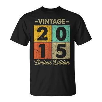 8 Year Old Vintage 2015 Limited Edition 8Th Birthday V8 T-shirt - Thegiftio UK