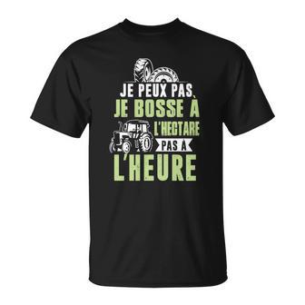 Agriculteur-Je Bosse À Lhectare T-Shirt - Seseable