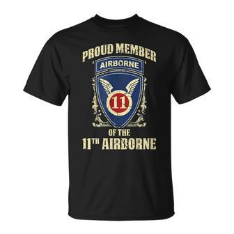 Airborne For Men Proud Member Of The 11Th Airborne T-Shirt - Seseable