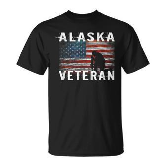 Alaska Veteran Us Flag I Served My Country T-shirt - Seseable