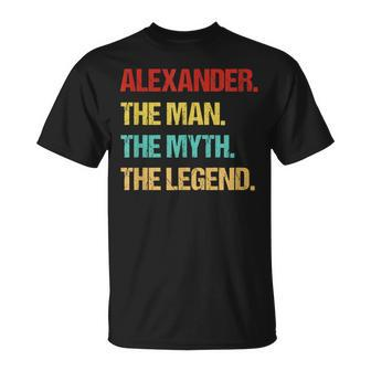 Alexander The Man The Myth The Legend T-shirt - Thegiftio UK